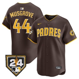 Joe Musgrove 44 Baseball team 2024 Spring Training Men's Jersey - Brown