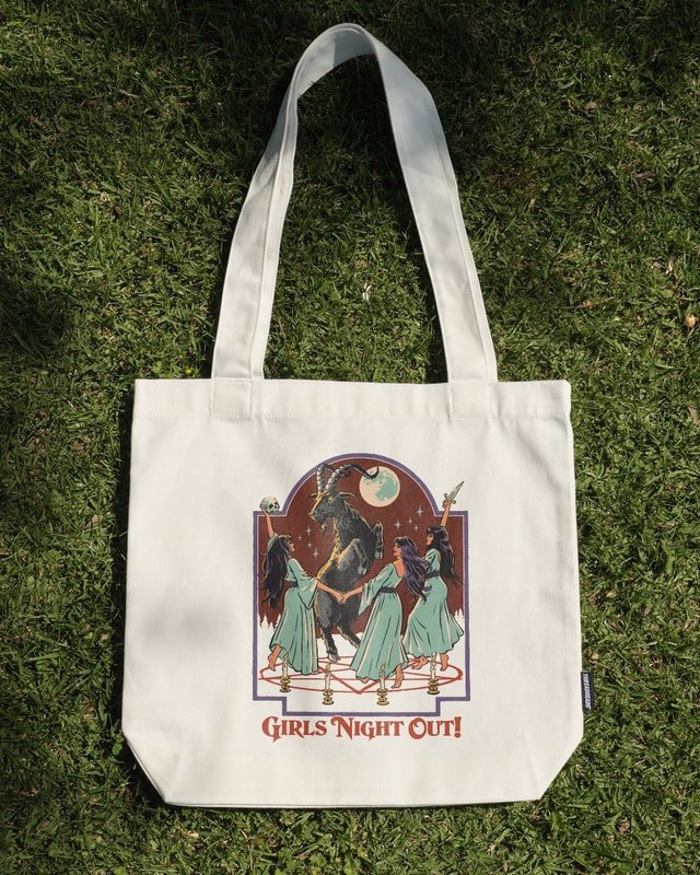 Girls Night Out Tote Bag by Steven Rhodes - Premium 100% Cotton Canvas