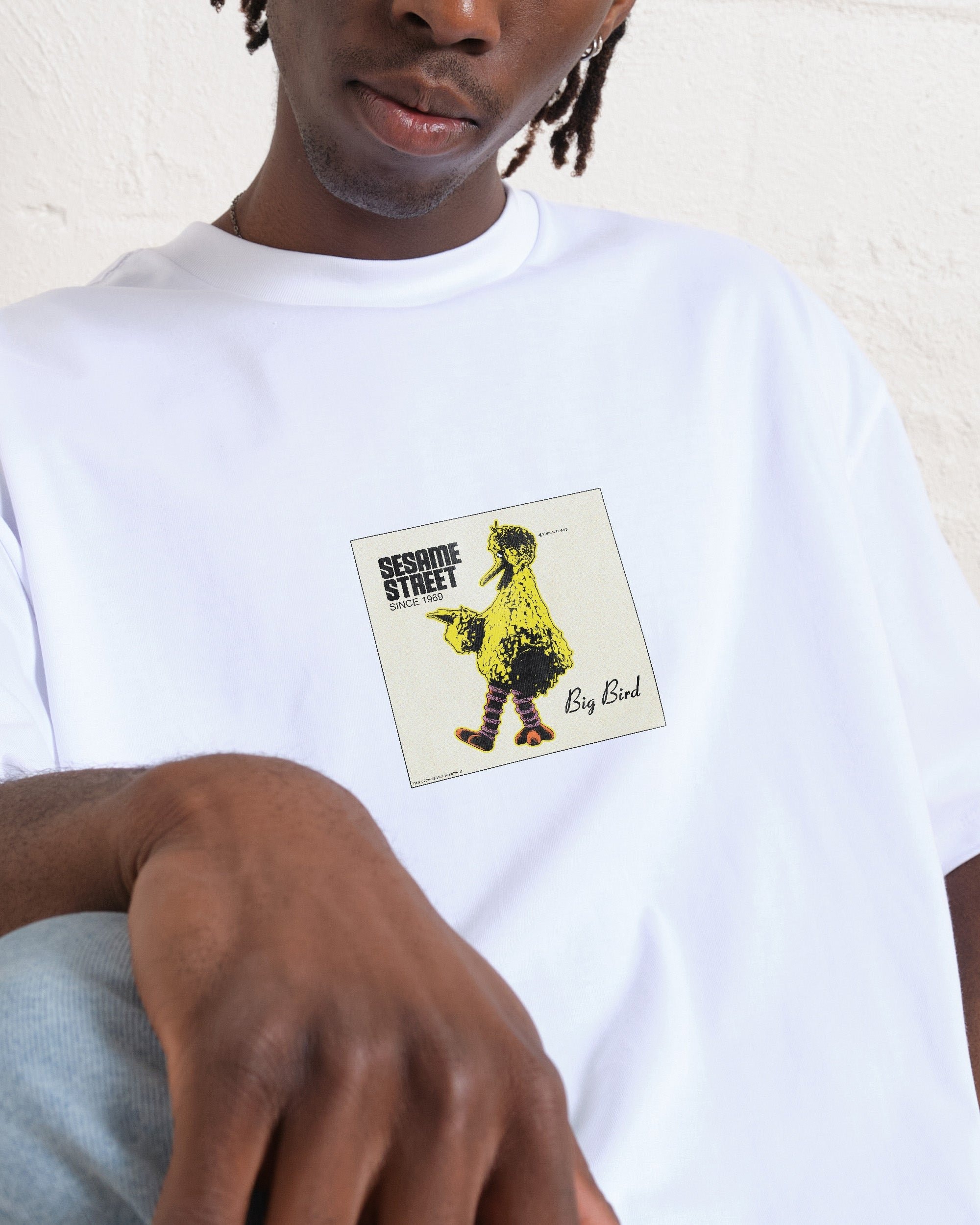 Big Bird Underground Oversized Graphic Tee - Sesame Street Premium 100% Combed Cotton Unisex T-Shirt