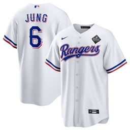 Josh Jung 6 Baseball team 2023 World Series Stitched Baseball Jersey - White