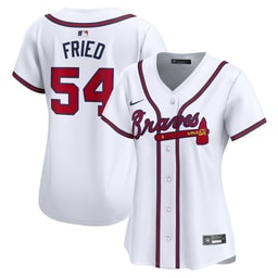 Max Fried 54 Baseball team Women's Home Limited Player Jersey - White