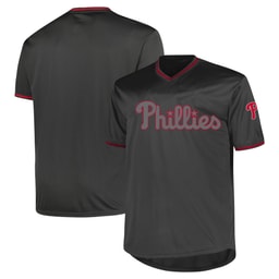 Men's Baseball team Profile Charcoal Big & Tall Pop Fashion Jersey