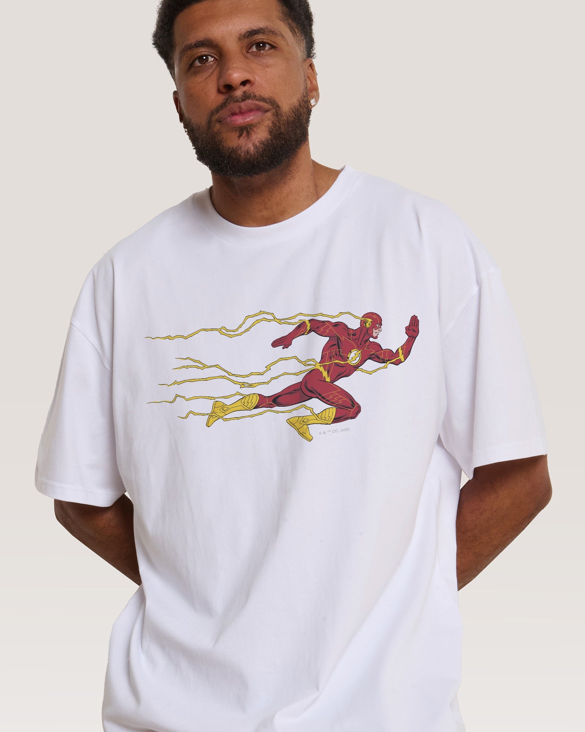 The Flash Oversized Graphic T-Shirt DC Collab 100% Combed Cotton Unisex
