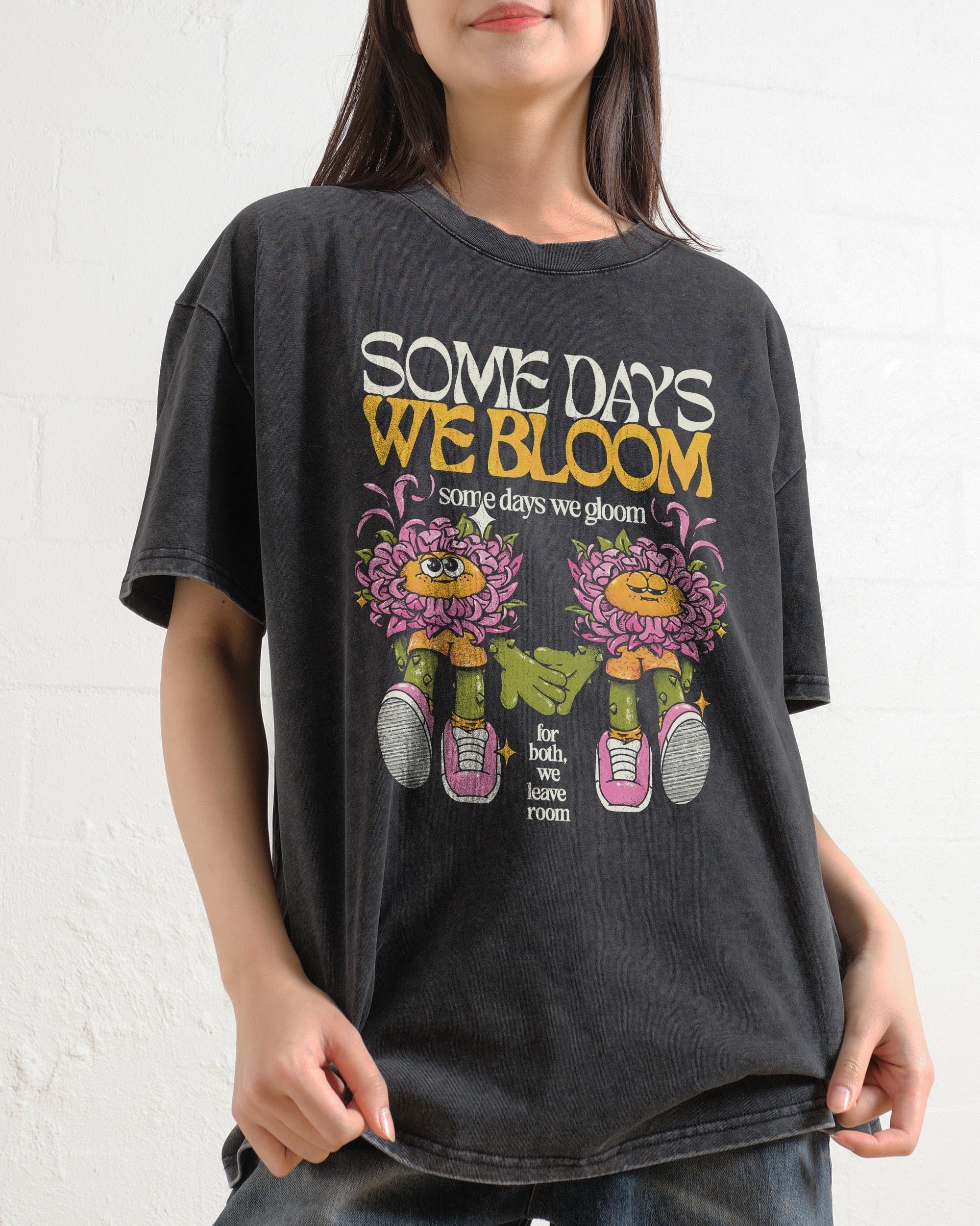We Bloom Oversized Graphic Tee - Unisex 90s Boxy Fit 100% Combed Cotton