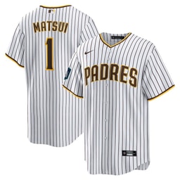 Yuki Matsui 1 Baseball team 2024 Baseball league World Tour Seoul Series Home Player Men Jersey - White