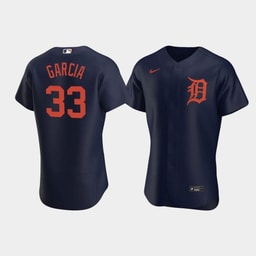 Bryan Garcia 33 Baseball team Navy Alternate Jersey
