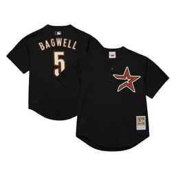 Men's Baseball team Jeff Bagwell Apparel brand Black Cooperstown Collection Mesh Batting Practice Jersey