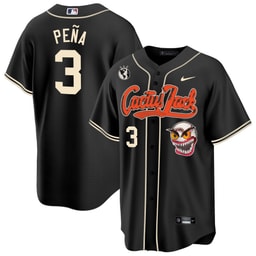 Jeremy Pena 3 Baseball team Cactus Jack Men's Jersey - Black