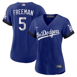 Freddie Freeman 5 Baseball team Women's City Connect Player Jersey - Royal