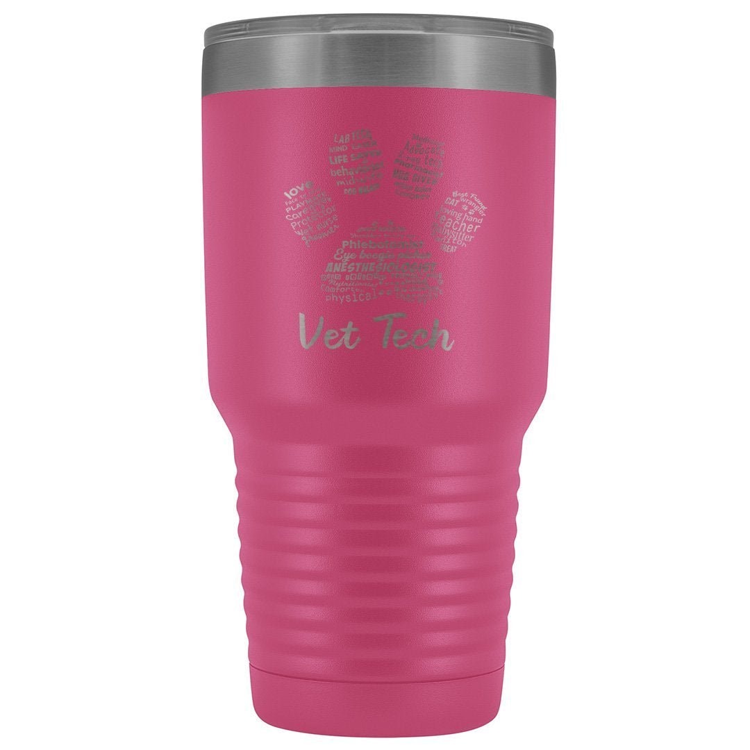 Vet Tech- Paw Print 30oz Vacuum Tumbler