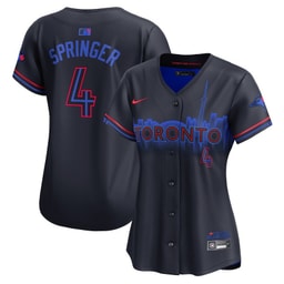 George Springer 4 Baseball team 2024 City Connect Limited Women's Jersey - Navy