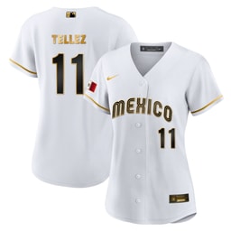 Rowdy Tellez 11 Mexico 2023 Baseball Jersey - White Gold