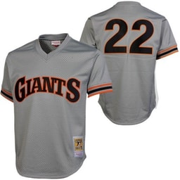 Apparel brand Will Clark Baseball team 1989 Cooperstown Collection Batting Practice Jersey - Gray