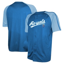 Men's Baseball team Stitches Royal Team Raglan Jersey