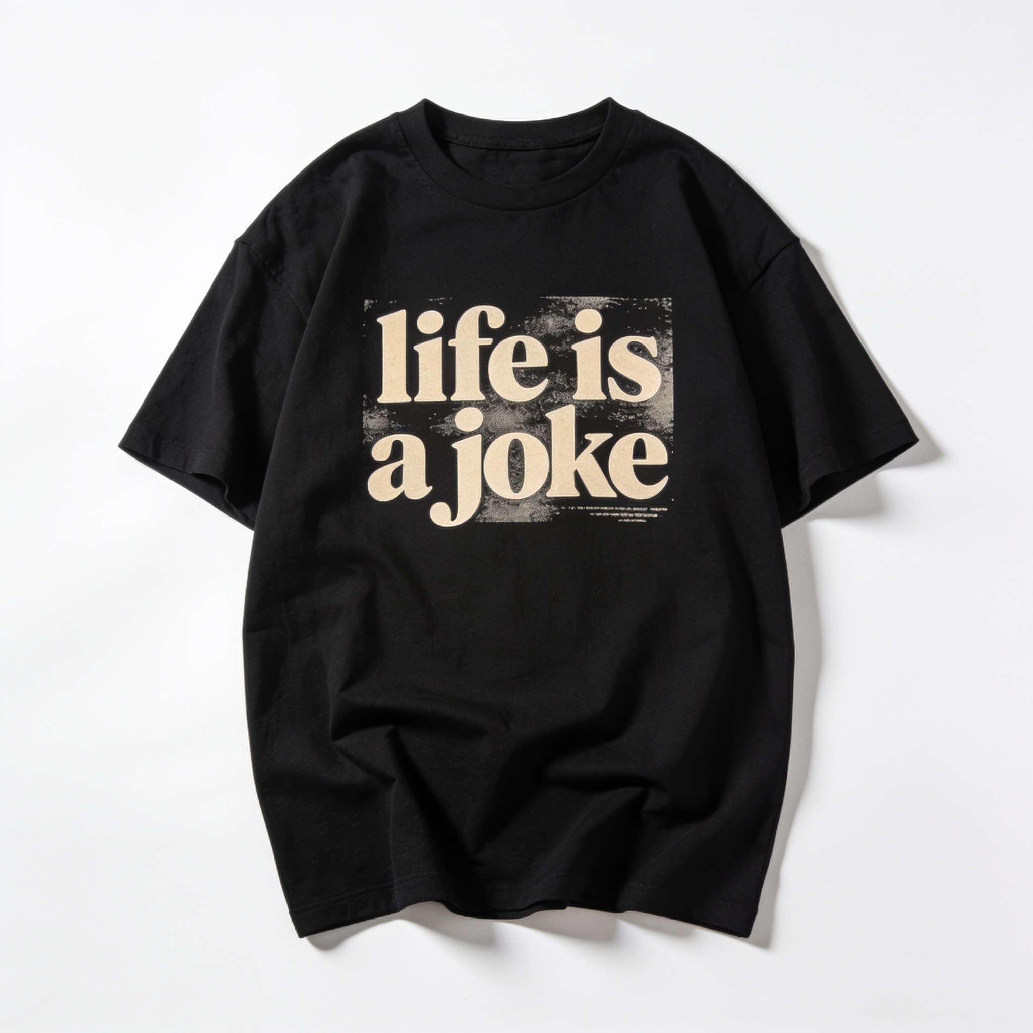 Life is a Joke Oversized Graphic Tee - Unisex 100% Combed Cotton Heavyweight