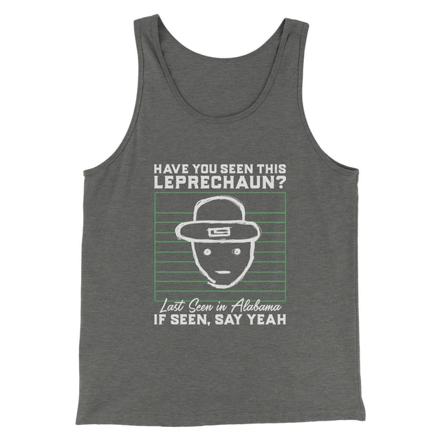 Alabama Leprechaun Amateur Sketch Men/Unisex Tank Top
