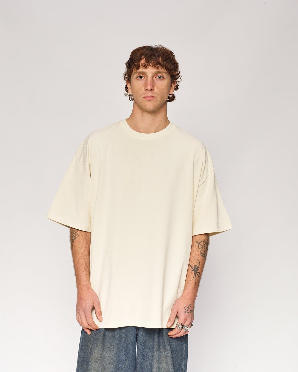 Oversized Unisex Tee - 90s Boxy Fit, Dropped Shoulders, 100% Combed Cotton 275 GSM