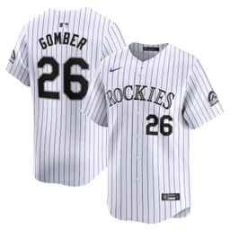 Austin Gomber 26 Baseball team Home Limited Player Men's Jersey - White