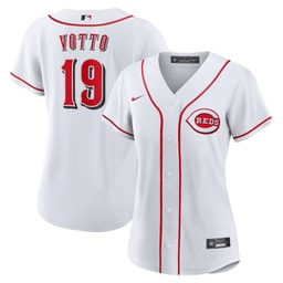 Joey Votto 19 Baseball team Women's Home Jersey - White
