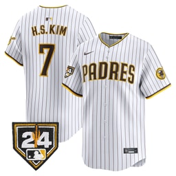Ha-Seong Kim 7 Baseball team 2024 Spring Training Men's Jersey - White