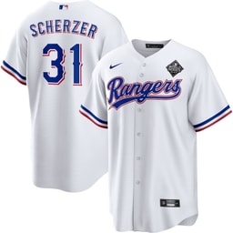 Max Scherzer 31 Baseball team 2023 World Series Men's Jersey - White