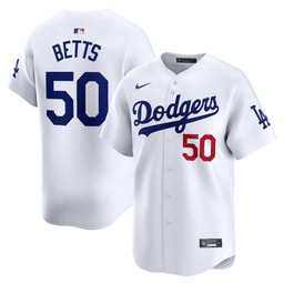 Mookie Betts 50 Baseball team Home Limited Player Men's Jersey - White