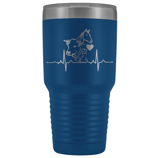 Animals Heartbeat 30oz Vacuum Tumbler