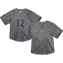 Infant Baseball team Francisco Lindor 2024 City Connect Limited Player Jersey, Graphite