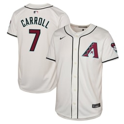 Corbin Carroll 7 Baseball team Home Limited Player YOUTH Jersey, White
