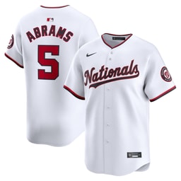 Men's Baseball team CJ Abrams White Home Limited Player Jersey