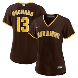 Manny Machado 13 Baseball team Women's Road Player Jersey - Brown