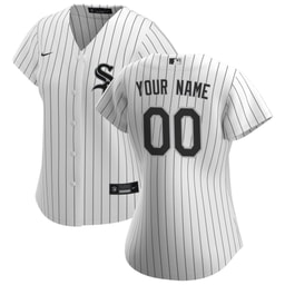 Women's Baseball team White Home Custom Jersey