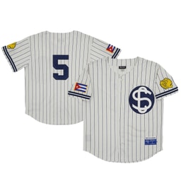 Men's Santa Clara Leopardos #5 Rings & Crwns Cream Mesh Button-Down Jersey