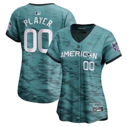 American League 2023 All-Star Game Limited Custom Women's Jersey - Teal