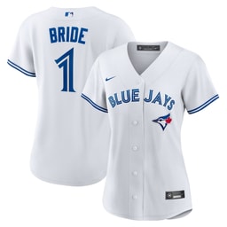 Women's Baseball team #1 Bride Home Jersey, White