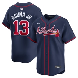 Men's Baseball team Ronald Acu?a Jr. Navy Alternate Limited Player Jersey