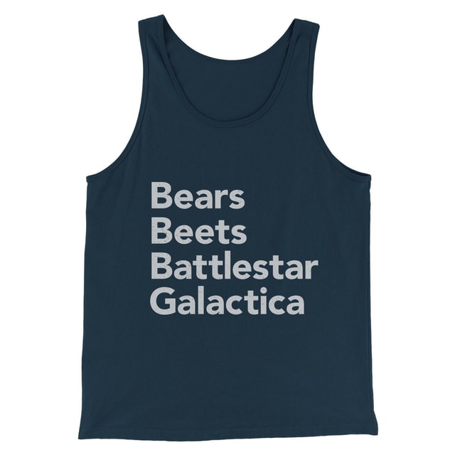 Bears, Beets, Battlestar Galactica Men/Unisex Tank Top