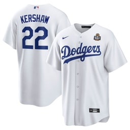 Clayton Kershaw 22 Baseball team 2024 World Series Home Player Men's Jersey - White