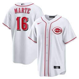Men's Baseball team Noelvi Marte White Home Jersey