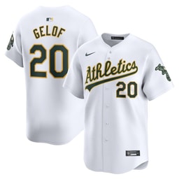 Zack Gelof 20 Baseball team Home Limited Player Men's Jersey - White