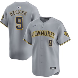 Bob Uecker #9 Baseball team Away Jersey - Grey