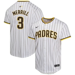 Jackson Merrill 3 Baseball team Home Player Game YOUTH Jersey - White