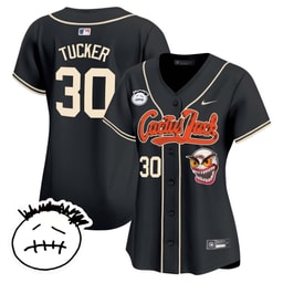 Kyle Tucker 30 Baseball team Cactus Jack Patch V3 Women's Jersey - Black