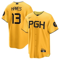 Men's Baseball team Ke'Bryan Hayes Gold City Connect Player Jersey