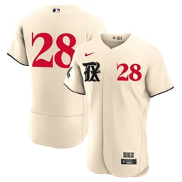 Jonah Heim 28 Baseball team 2023 City Connect Flex Base Elite Jersey - Cream