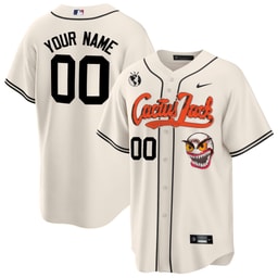 Baseball team Cactus Jack Men's Jersey Customized - Cream