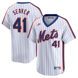 Men's Baseball team Tom Seaver White Throwback Cooperstown Limited Jersey