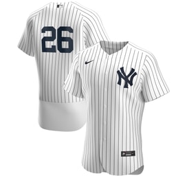 Men's Baseball team DJ LeMahieu Home Player Jersey, White/Navy