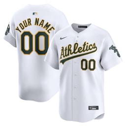 Youth Baseball team White Home Limited Custom Jersey