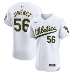 Dany Jimenez 56 Baseball team Home Elite Player Men's Jersey - White